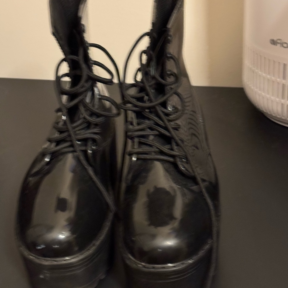 Jeffrey Campbell Black Heeled Boots